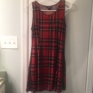 Soft, cute, stretchy plaid dress